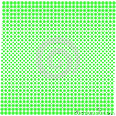 Background texture of dots with gradient green on white. Vector Illustration