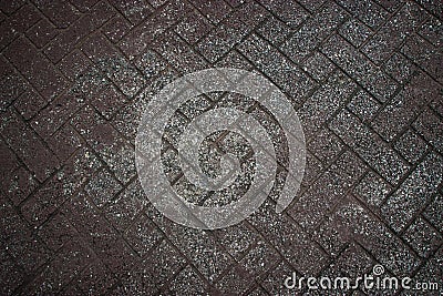 Background texture of gray tiled pavement city ground Stock Photo