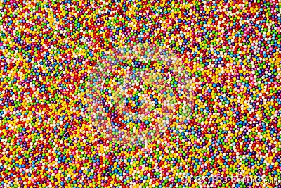 Background texture of multicolored foam balls Stock Photo