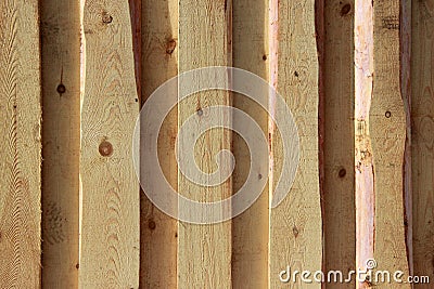 Background texture. New light wooden wall made of boards Stock Photo