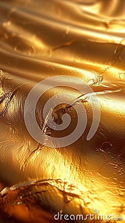 Background of textured gold paper exudes elegance and refinement Stock Photo