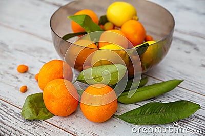 Background of Turkish citrus fruits Stock Photo