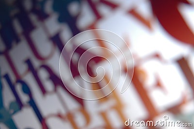 Background Typographic Stock Photo