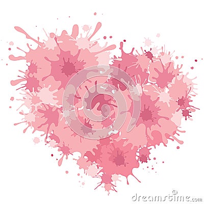 Background on Valentine's Day -- heart Vector Illustration