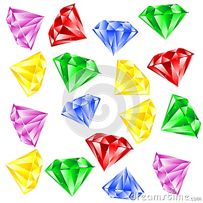 Background from varicoloured jewels Stock Photo