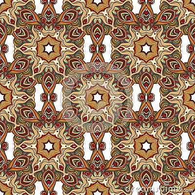 Background vintage flower. Seamless floral pattern. Abstract wallpaper. Vector Illustration