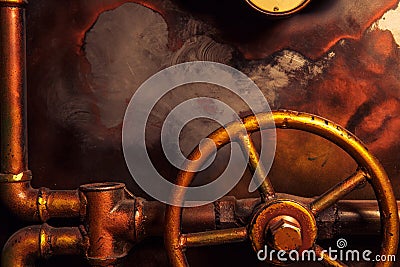 Background vintage steampunk Stock Photo