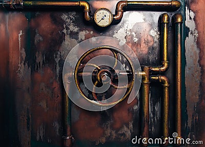 Background vintage steampunk Stock Photo