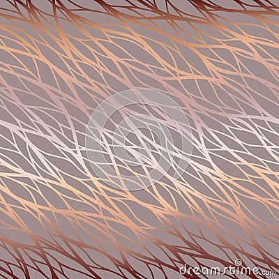 Background with wavy stripes. Vector seamless pattern. Repeating elegant linear waves. Beautiful delicate backdrop. Geometric abst Vector Illustration