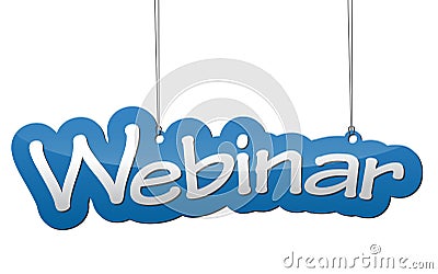 Background webinar Vector Illustration