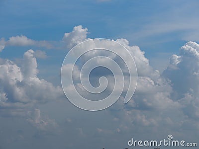 Background white clound on Blue Sky Stock Photo