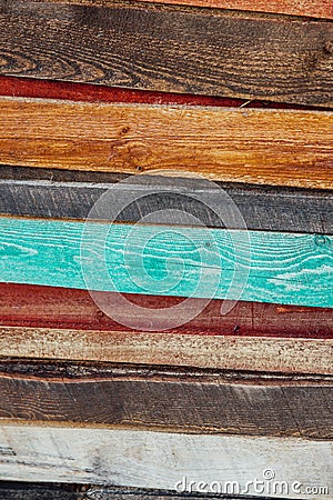 Background of the white-colored planks of the structure of the tree Stock Photo