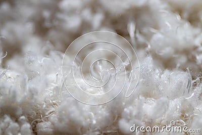 Background White Fuzzy Fluffy cotton scarf close up Stock Photo