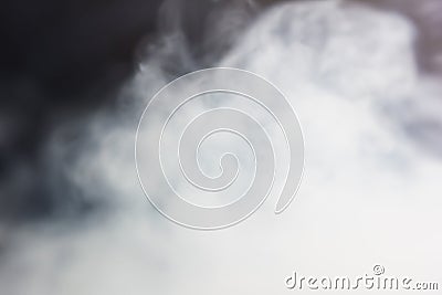 Background white thick smoke Stock Photo