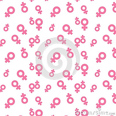 Background with women symbol pattern Stock Photo