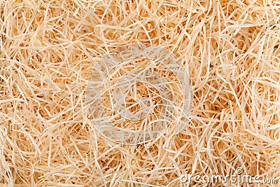 Wood wool background Stock Photo