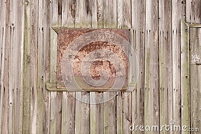 Background wooden planks of old house, old treated wood Stock Photo