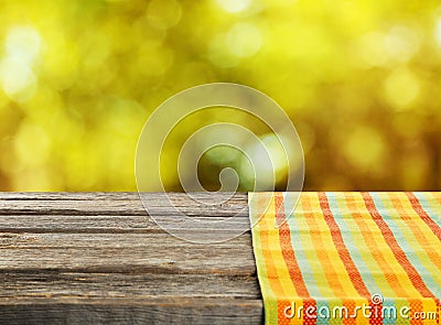 Background on the wooden table Stock Photo