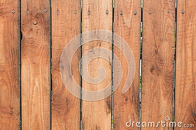 wooden texture, fence of wooden boards, vertical stripes Stock Photo