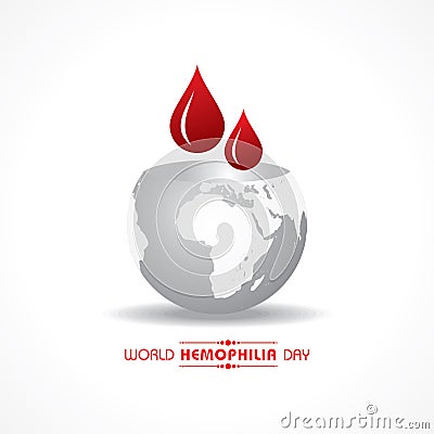 Background for World Hemophilia Day -17th April Vector Illustration