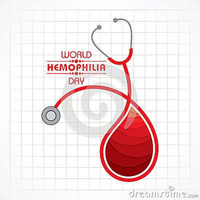 Background for World Hemophilia Day -17th April Vector Illustration