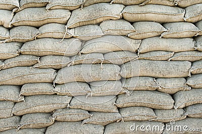 Background WW1 barbed wire and sandbags world war Stock Photo