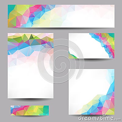 Backgrounds with abstract triangles Vector Illustration