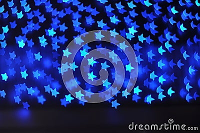 Backgrounds with blue stars lights Stock Photo