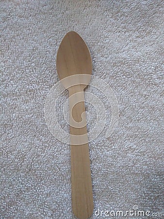 It is a Backgrounds wooden spoon work material work tool close up Stock Photo