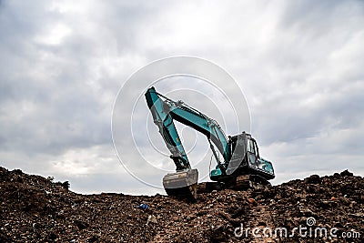 Backhoe car Stock Photo