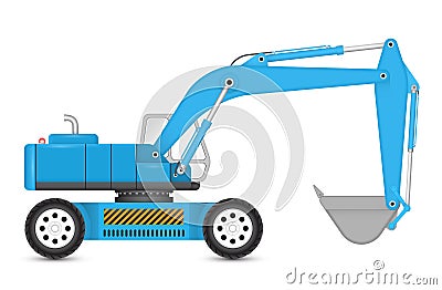 Backhoe Vector Illustration