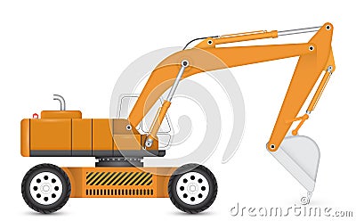 Backhoe Vector Illustration