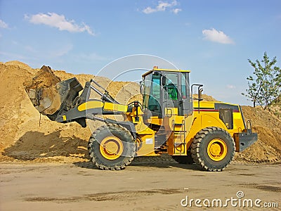 Backhoe loader Stock Photo