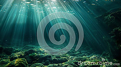 Backlighting reveals the depth and complexity of the s as they run deep beneath the surface. Stock Photo