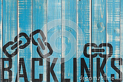 Backlinks sign Stock Photo