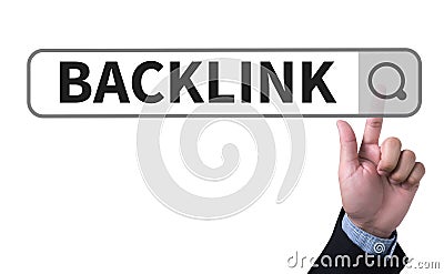 Backlinks Technology Online Web Stock Photo