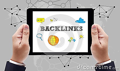 Backlinks Technology Web Concept Stock Photo