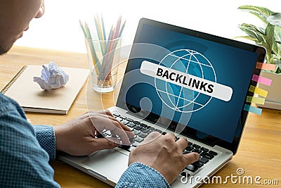 BACKLINKS Stock Photo