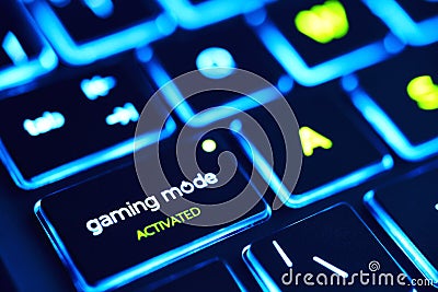 Gaming laptop Stock Photo