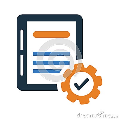 Backlog, project, requirement icon. Simple editable vector graphics Stock Photo