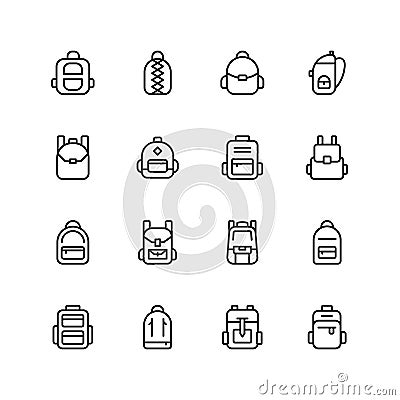 Backpack icon Vector Illustration