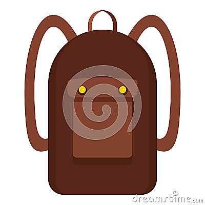 Backpack icon isolated Vector Illustration