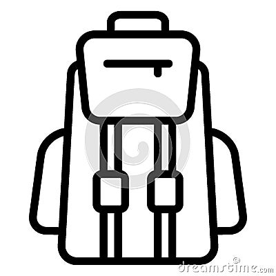 Backpack travelling bag Vector Icon which can easily edit Vector Illustration