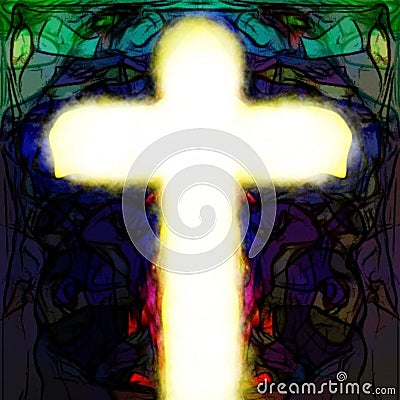 Cross of jesus christ savior Vector Illustration