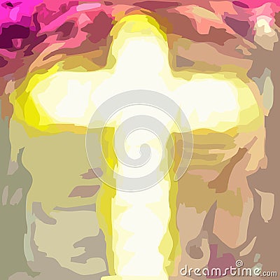 Cross of jesus christ savior Vector Illustration