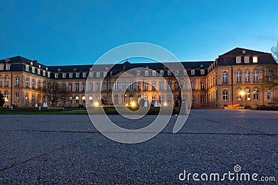 Backside stuttgart castle down town Stock Photo