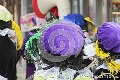 Backside Zwarte Piet At The Sinterklaas Festival At Amsterdam The Netherlands 3-11-2022 Editorial Stock Photo