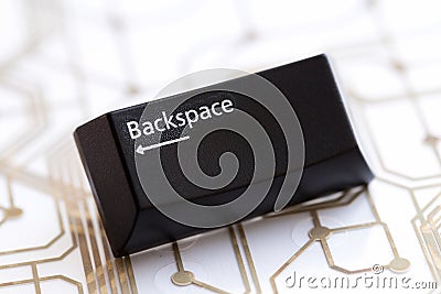 Backspace button Stock Photo