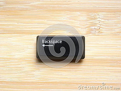 Backspace key Stock Photo