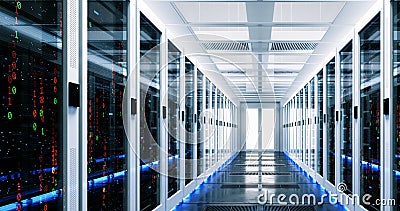 Data server rack center. Stock Photo